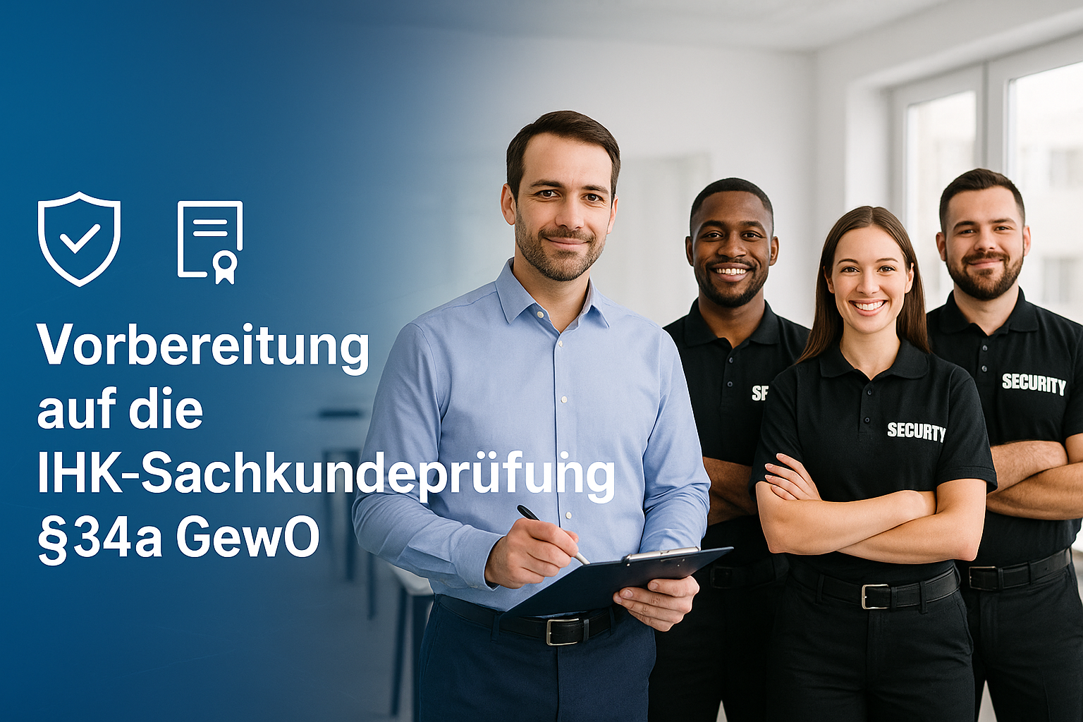 VORBEREITUNG AUF DIE IHK-SACHKUNDEPRÜFUNG INCL. UNTERRICHTUNG NACH §34A GewO
